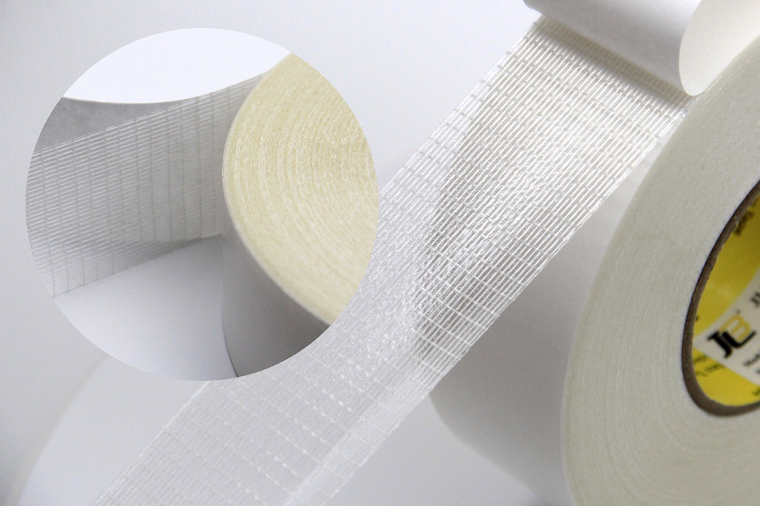 Doppelseitiges Acryl-Klebeband mit Fadenverstärkung