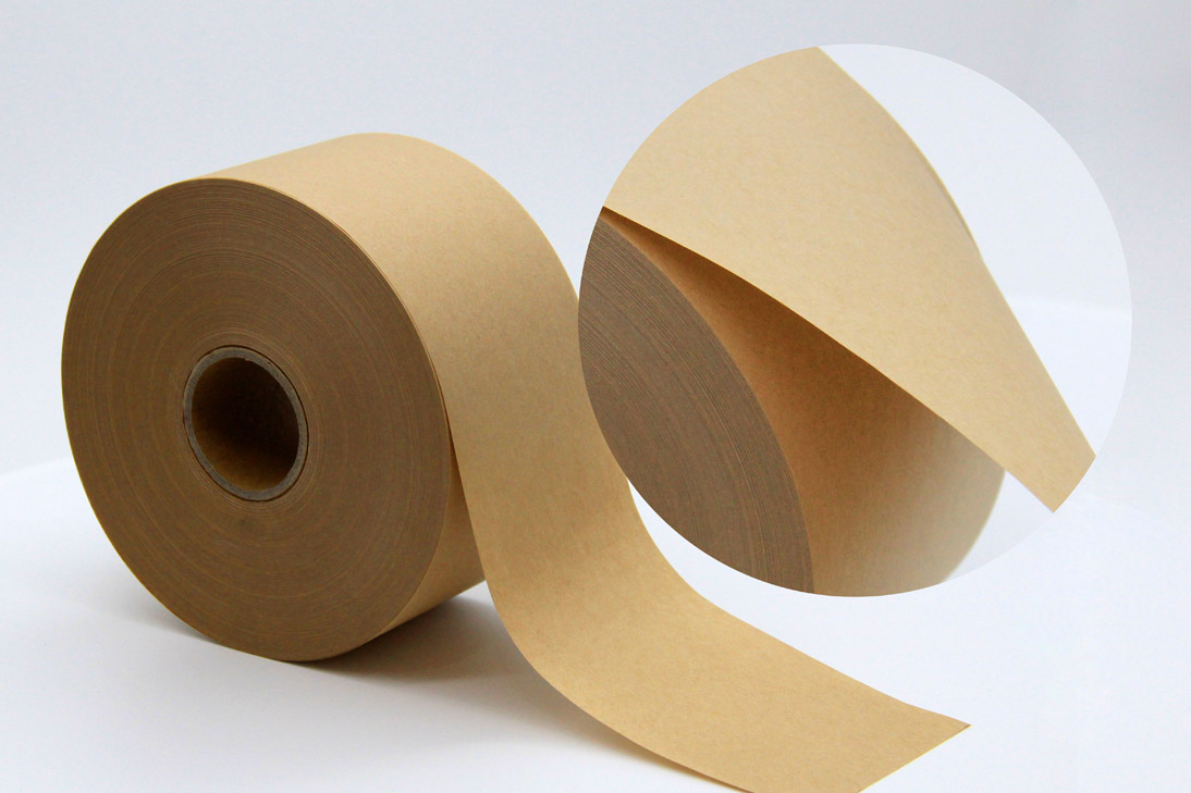 Recycelbares, wasseraktiviertes Kraftpapierklebeband